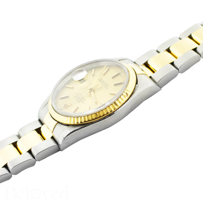 Rolex Datejust 16233 Champagne Fluted Bezel Image 5