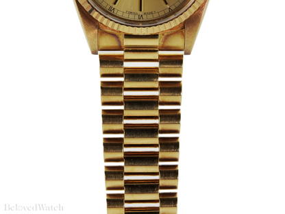 Unpolished Rolex Day-Date 18038 18k Yellow Gold President Bracelet