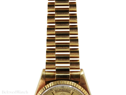 Unpolished Rolex Day-Date 18038 18k Yellow Gold President Bracelet